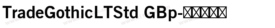 TradeGothicLTStd GBp字体转换